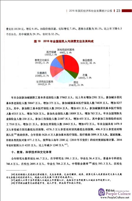 Sample pages of Statistical Communique of the People's Republic of China on The 2016 National Economic and Social Development (ISBN:9787503781131)