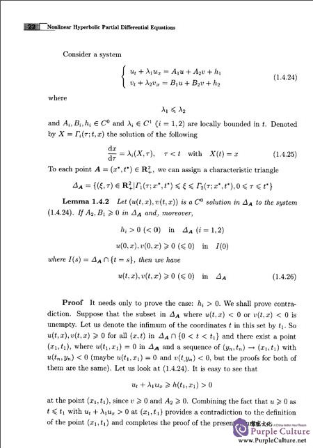 Sample pages of Nonlinear Hyperbolic Partial Differential Equations (ISBN:9787302453765)