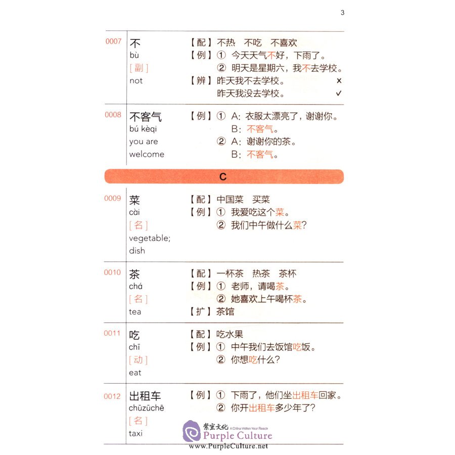 Sample pages of HSK Vocabulary Workbook (Vocabulary of Level 1-3) (ISBN:7513596484, 9787513596480)