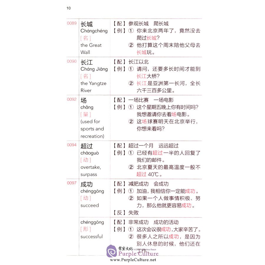 Sample pages of HSK Test Syllabus: HSK Vocabulary Handbook (Level 4) (ISBN:9787513596473)