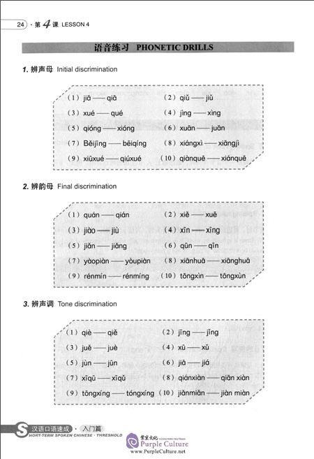 Sample pages of Short-Term Spoken Chinese (3rd Edition): Threshold (volume 1) (with audio) (ISBN:9787301257357)