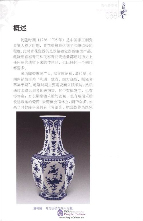 Sample pages of Cultural Tasting: Qing Dynasty Blue and White Porcelain (ISBN:9787533022945)