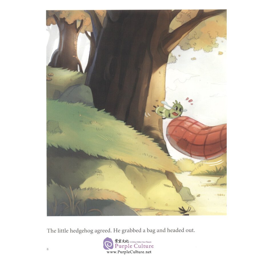 Sample pages of My First Chinese Storybook: Animals -  A Little Hedgehog Goes Fruit Picking (ISBN:9787513815796)