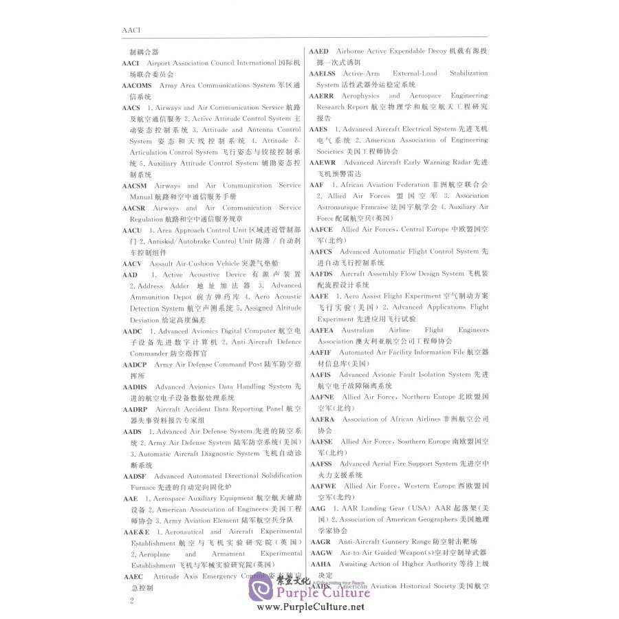 Sample pages of English Chinese Dictionary on Aerospace (ISBN:9787561252314)