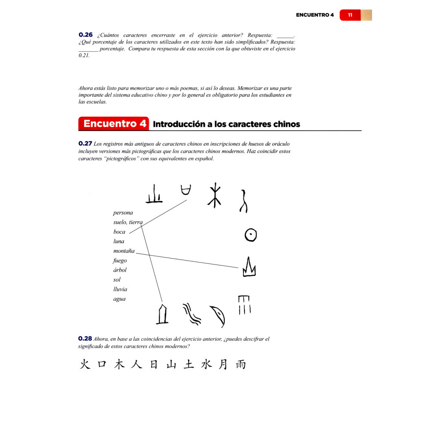 Sample pages of Encuentros - Lengua y Cultura Chinas 1 (ISBN:9787513816052)