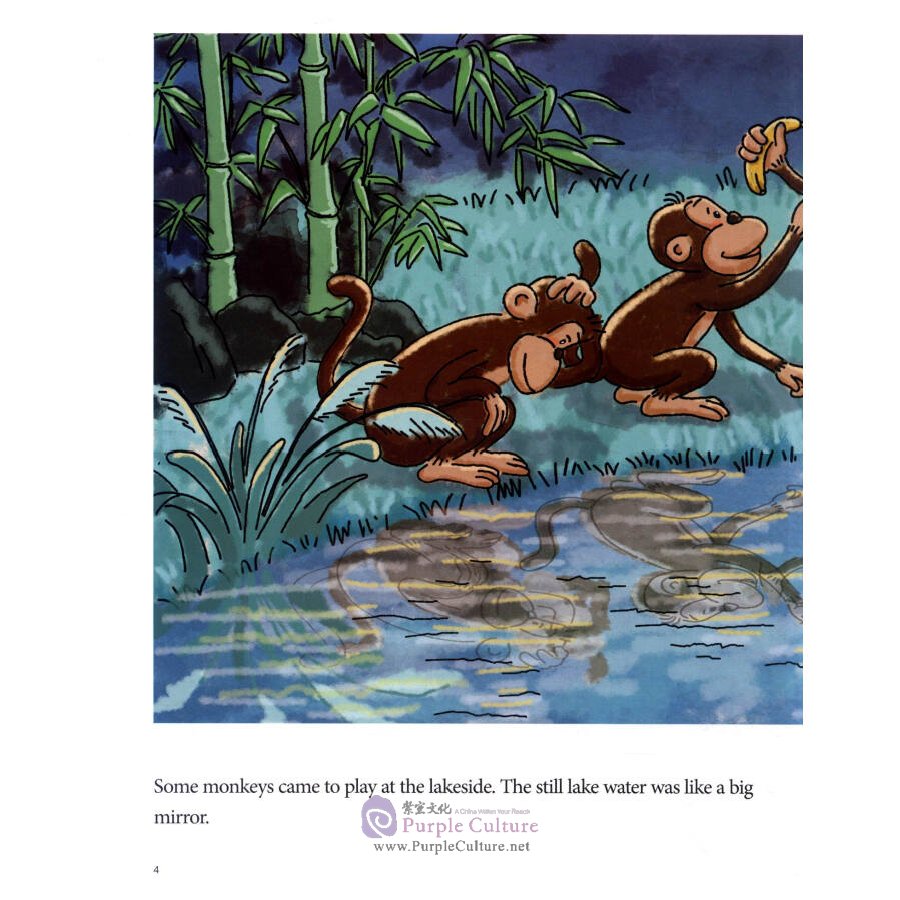 Sample pages of My First Chinese Storybooks: Animals - The Monkeys Fish for the Moon (ISBN:9787513810036)