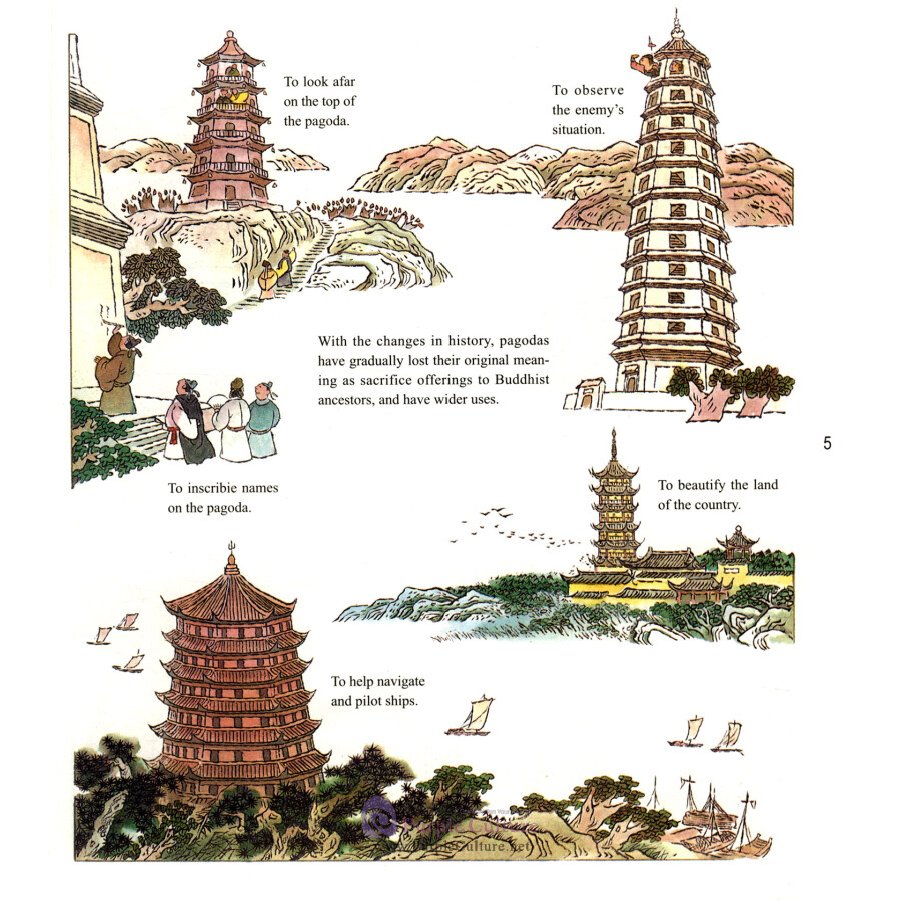 Sample pages of Cartoons for China's Ancient Science and Technology: Stories of Ancient Architectures (ISBN:9787505443846)