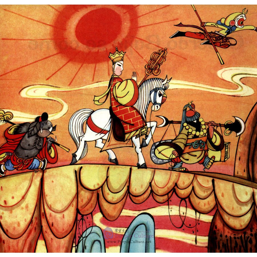 Sample pages of Fábulas Chinas para Niños: Ei cerdo Bajie se come la sandia (ISBN:9787505443884)