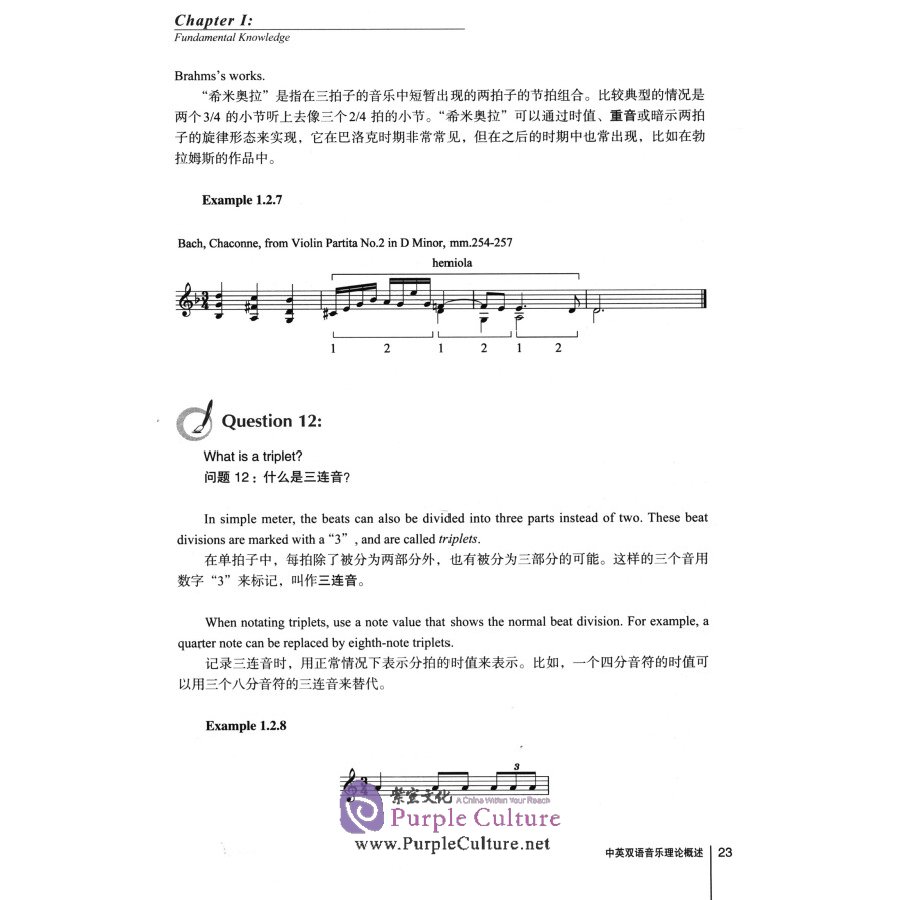 Sample pages of Overview of Music Theory in English and Chinese (ISBN:9787556603435)