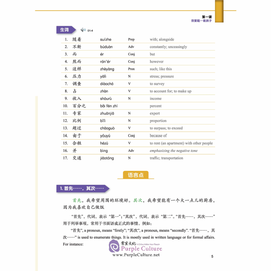 Sample pages of Intensive Chinese for Pre-University Students: Textbook 3 (ISBN:9787561957127)