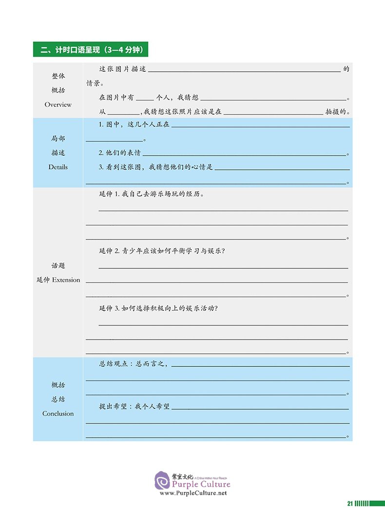 Sample pages of Study Guide to Chinese B Individual Oral Assessment SL Vol 2 (ISBN:9787513819589)
