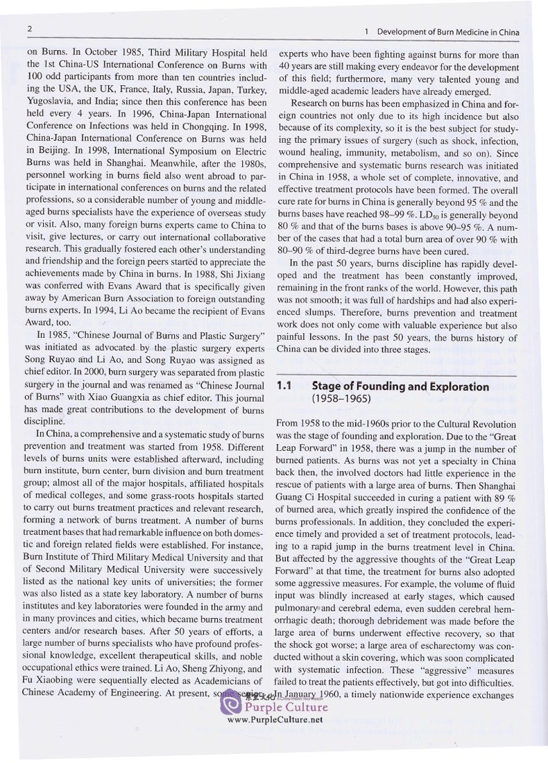 Sample pages of Chinese Burn Surgery (ISBN:9787117234290)