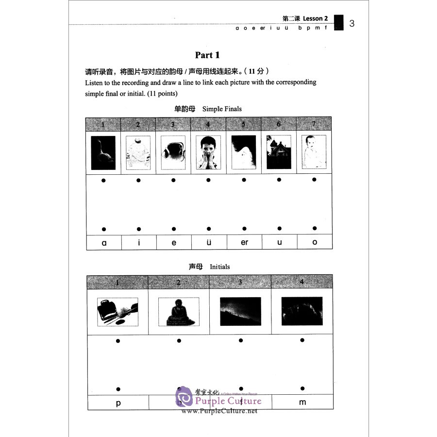 Sample pages of INTRODUCTION TO STANDARD CHINESE PINYIN SYSTEM (2nd Edition) Workbook (ISBN:9787561957981)