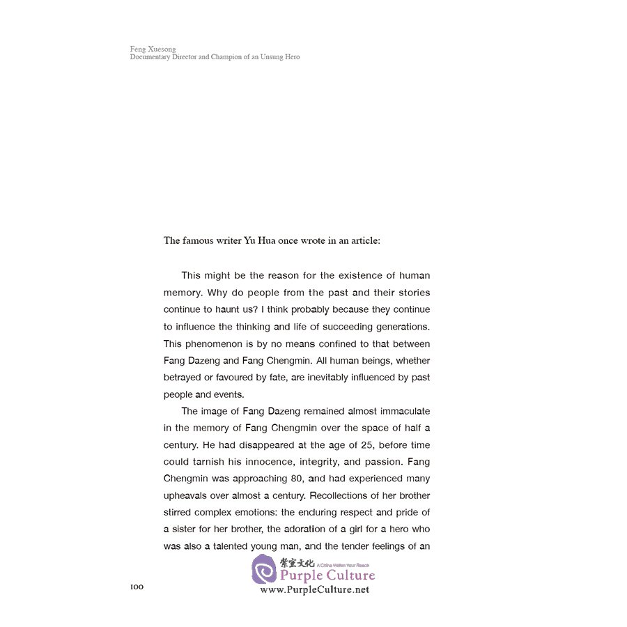 Sample pages of Chinese with Stories to Tell - Feng Xuesong: Documentary Director and Champion of an Unsung Hero (ISBN:9787510468070)