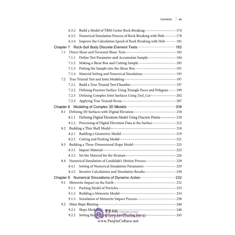 Sample pages of Matrix Discrete Element Analysis of Geological and Geotechnical Engineering (ISBN:9787030674074)