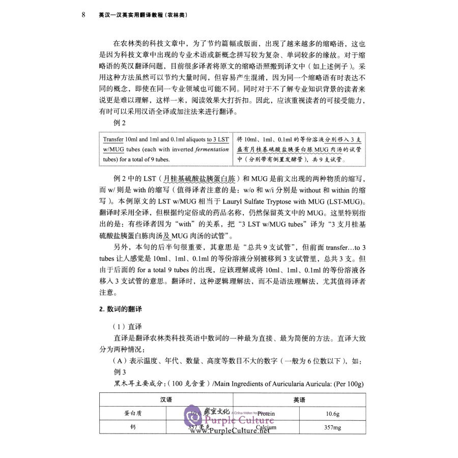 Sample pages of A Coursebook of Pragmatic Translation on Agriculture and Forestry (ISBN:9787521313925)