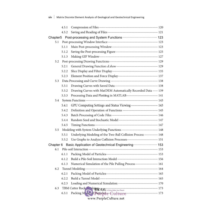 Sample pages of Matrix Discrete Element Analysis of Geological and Geotechnical Engineering (ISBN:9787030674074)