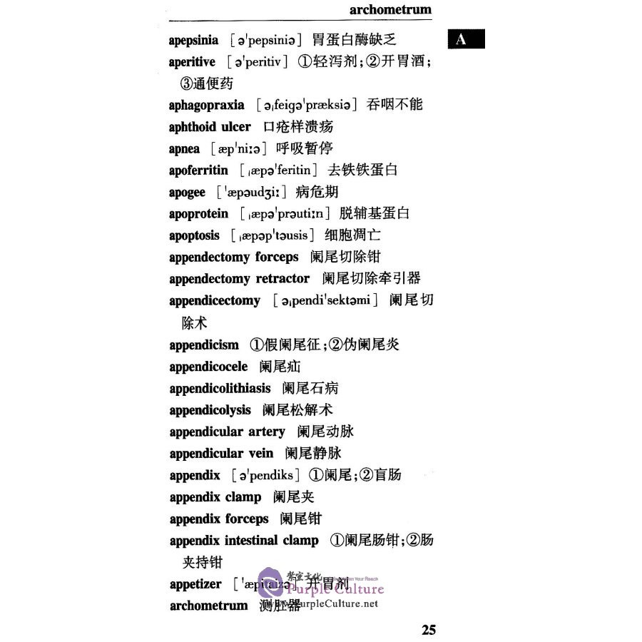 Sample pages of Chinese-English, English-Chinese Dictionary on Gastroenterology (2nd Edition) (ISBN:9787117200370)