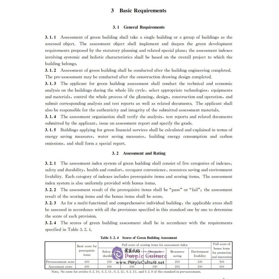 Sample pages of National Standard of The People's Republic of China: Assessment Standard for Green Building GB/T 50378-2019 (ISBN:9787112258598)