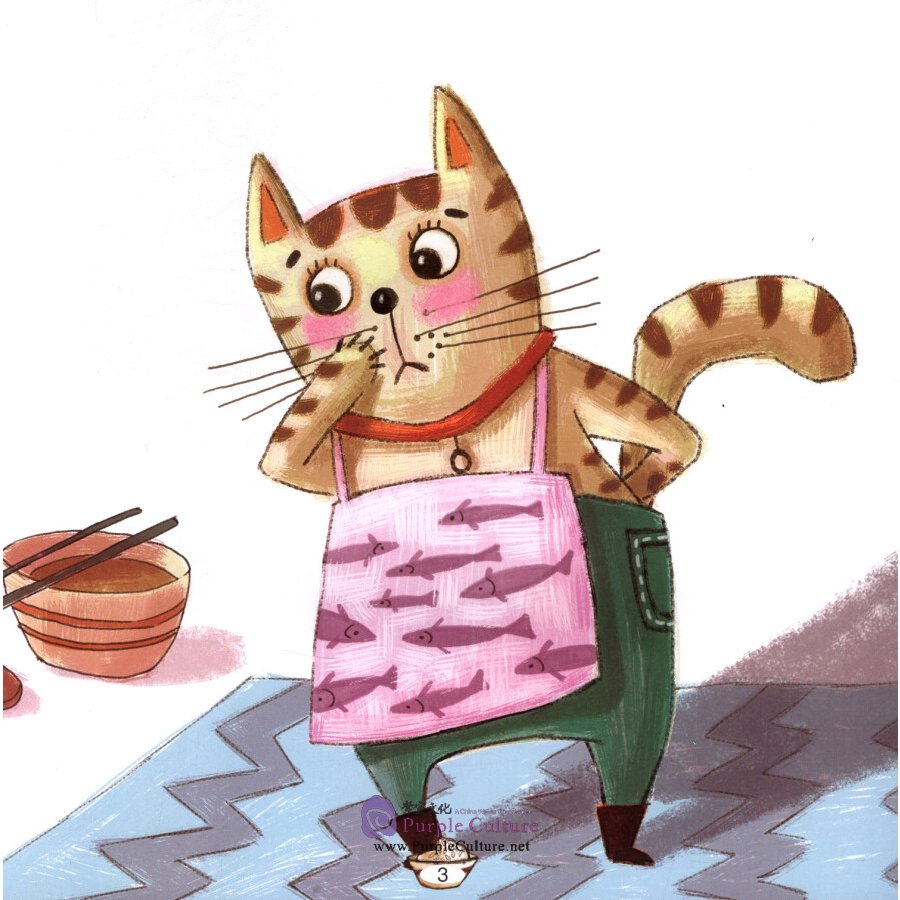Sample pages of Chinese Virtue Stories：Level 1 Mrs.Cat Never Wastes Food (ISBN:9787513817592)