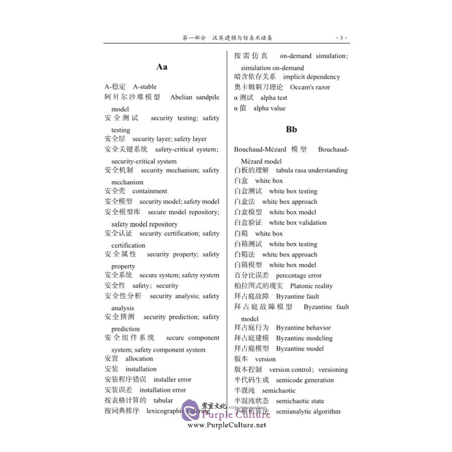 Sample pages of Chinese-English English-Chinese Modelling and Simulation Dictionary (2nd Edition) (ISBN:9787030621504)