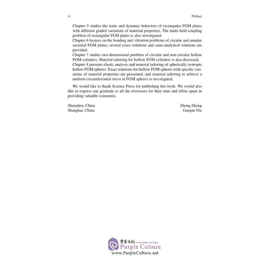 Sample pages of Analytical or Semi-analytical Solutions of Functionally Graded Material Structures (ISBN:9787030689993)