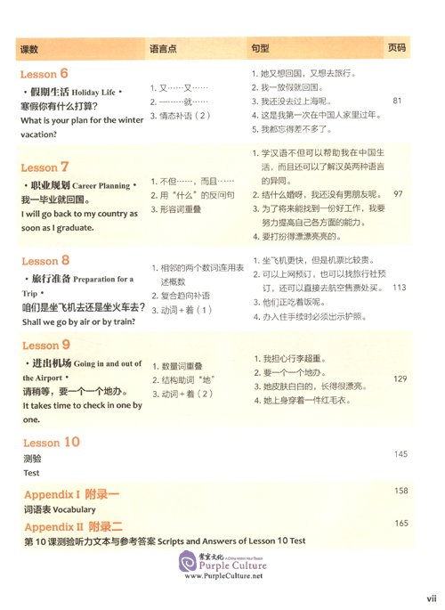 Table of contents: Experiencing Chinese Basic Course (Revised Edition) 3 (ISBN:9787040558005)