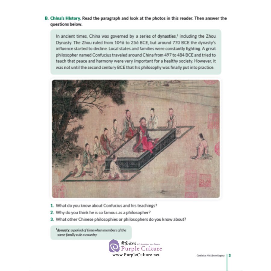 Sample pages of China Readers C1/CAE Vol 1 Confucius His life and legacy (ISBN:9787107341434)