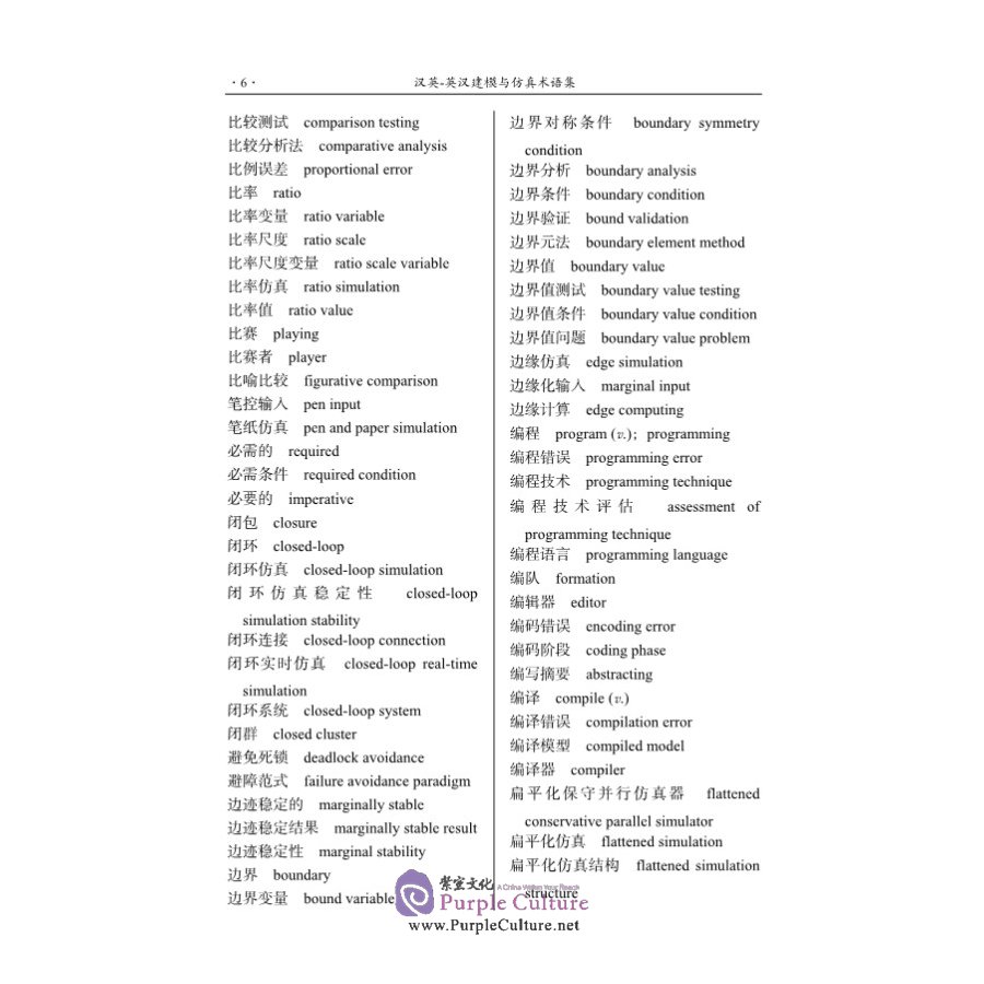 Sample pages of Chinese-English English-Chinese Modelling and Simulation Dictionary (2nd Edition) (ISBN:9787030621504)