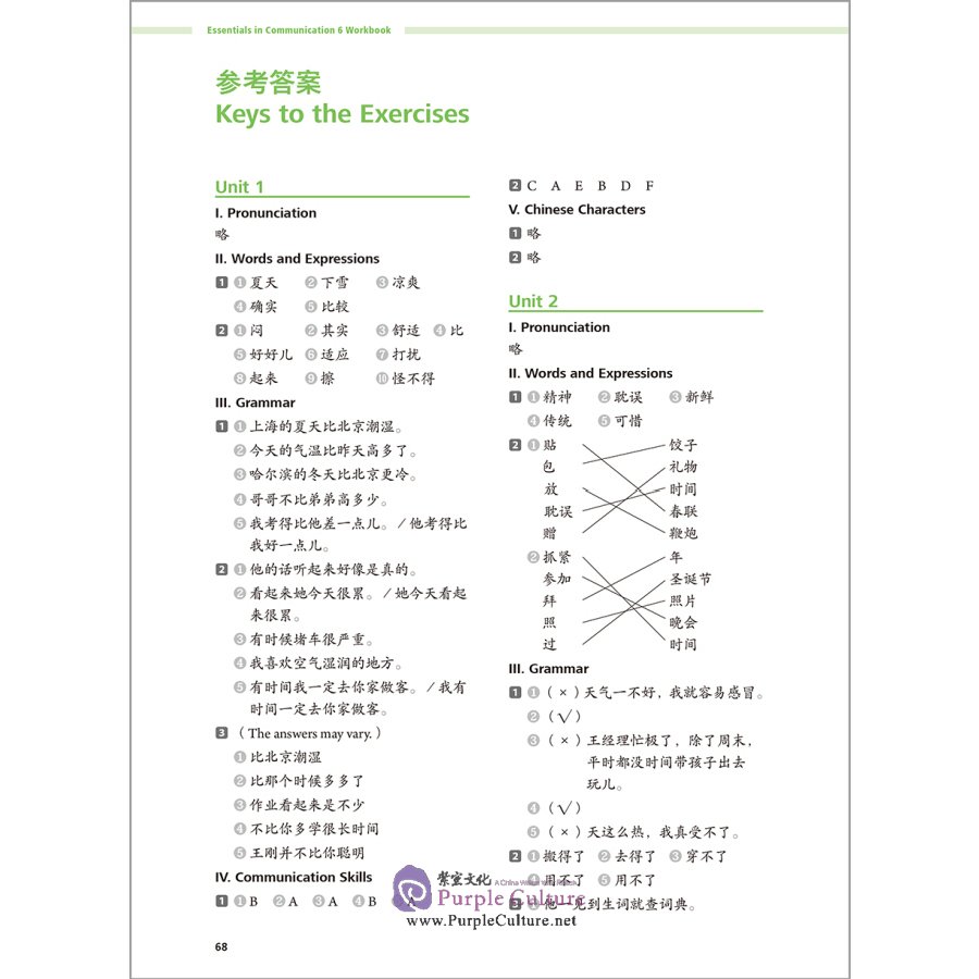 Sample pages of Great Wall Chinese (2nd Edition) Essentials in Communication 6 Workbook (ISBN:9787521331134)