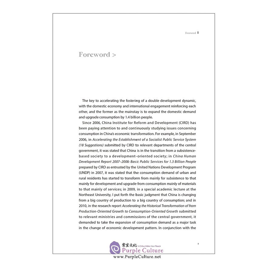 Sample pages of China's Consumption: Establishing a New Development Paradigm with Dual Circulations (ISBN:9787508547114)