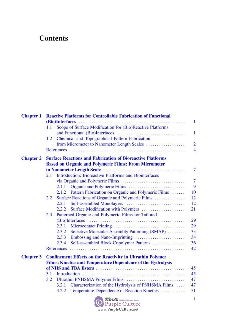 Table of contents: Microfabrication of Stimuli-Responsive Polymers (ISBN:9787313220998)