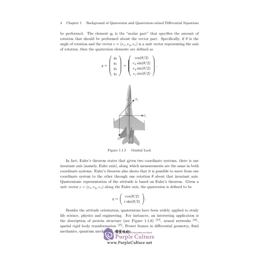 Sample pages of Theory and Applications of Quaternion-valued Differential Equations (ISBN:9787030690562)
