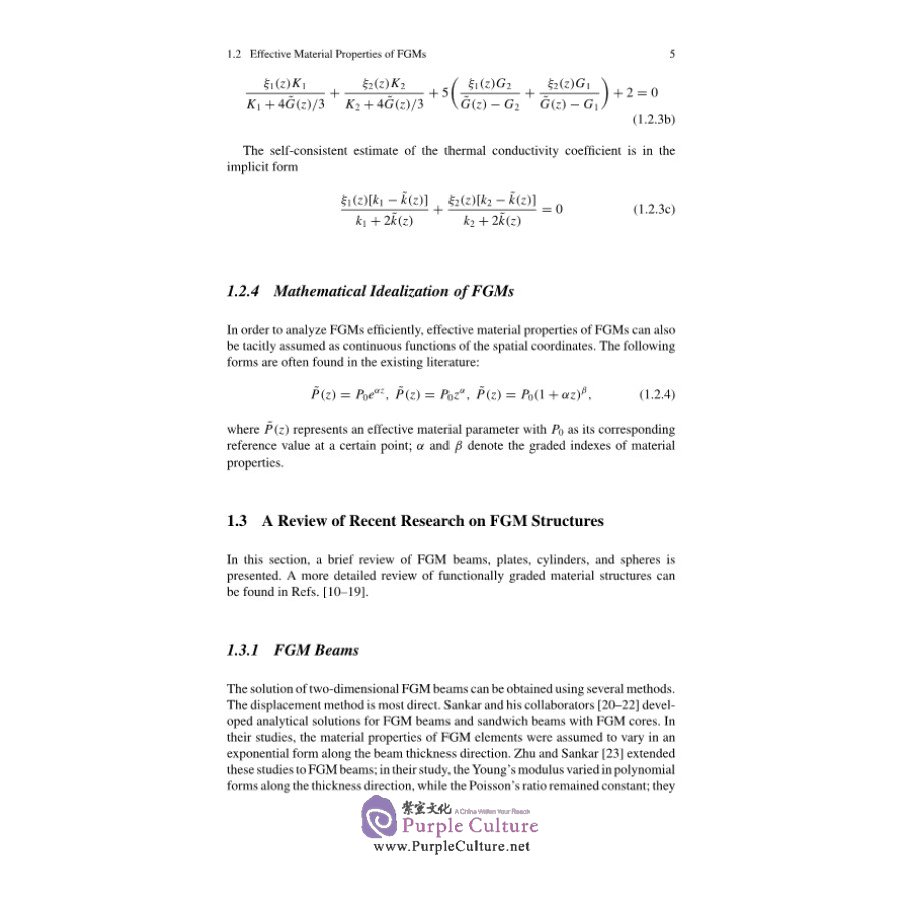 Sample pages of Analytical or Semi-analytical Solutions of Functionally Graded Material Structures (ISBN:9787030689993)