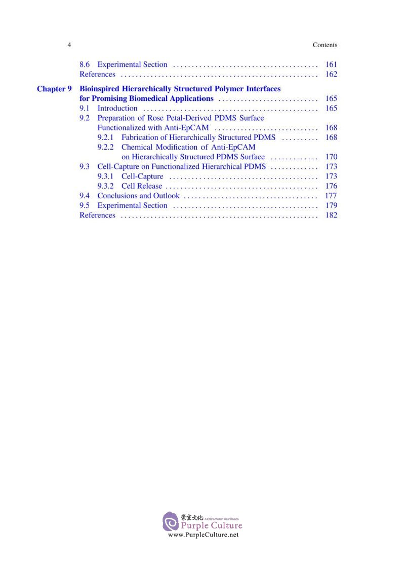 Table of contents: Microfabrication of Stimuli-Responsive Polymers (ISBN:9787313220998)
