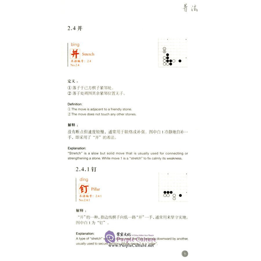 Sample pages of Chinese-English Dictionary of Weiqi Terms (ISBN:9787010230870)