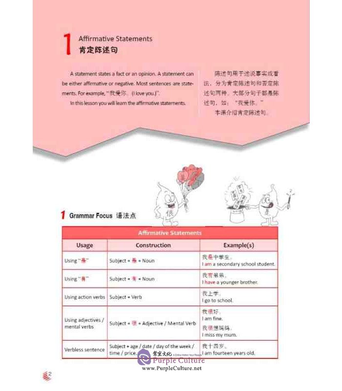Sample pages of The Little Red Book - A Grammar Guide to Secondary School Chinese Exams (ISBN:9787561956601)