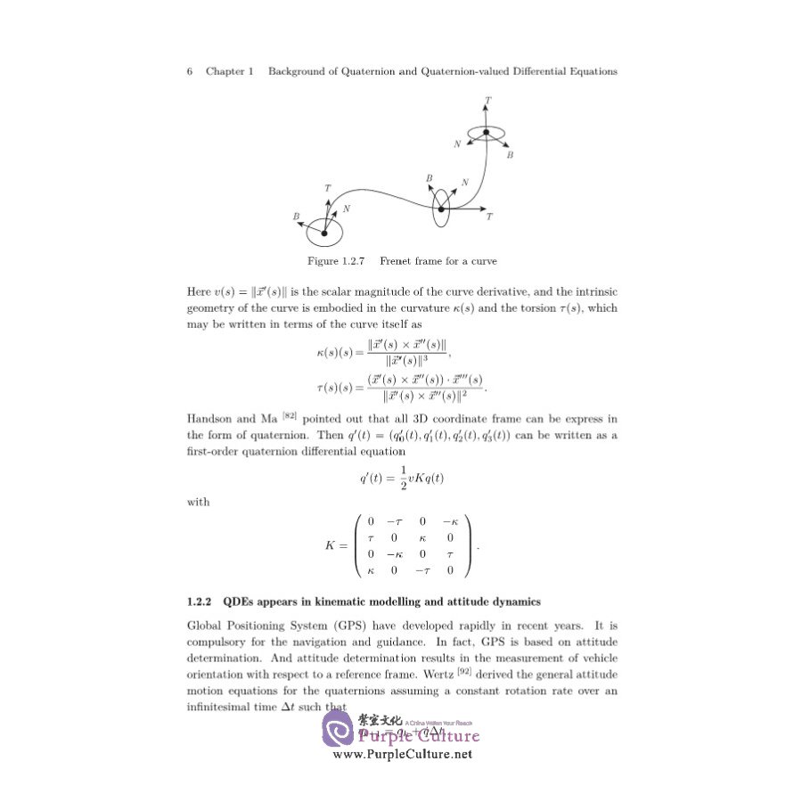 Sample pages of Theory and Applications of Quaternion-valued Differential Equations (ISBN:9787030690562)