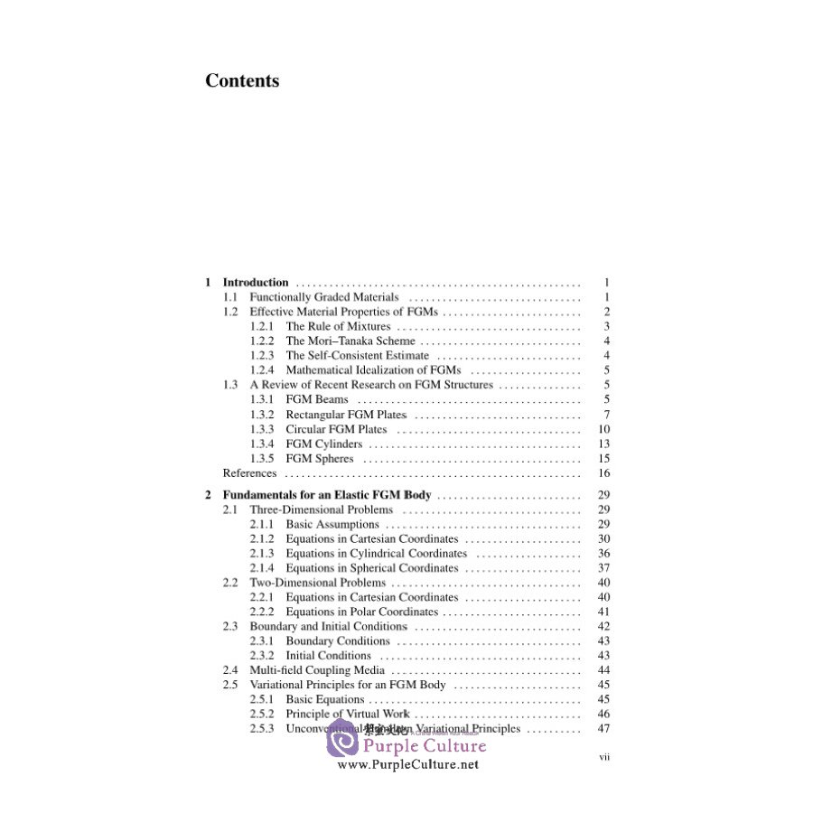 Sample pages of Analytical or Semi-analytical Solutions of Functionally Graded Material Structures (ISBN:9787030689993)