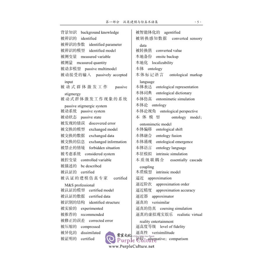 Sample pages of Chinese-English English-Chinese Modelling and Simulation Dictionary (2nd Edition) (ISBN:9787030621504)