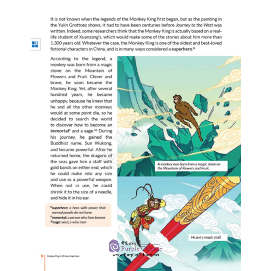 Sample pages of China Readers B2/FCE Vol 2 Monkey King a Chinese Superhero (ISBN:9787107341380)