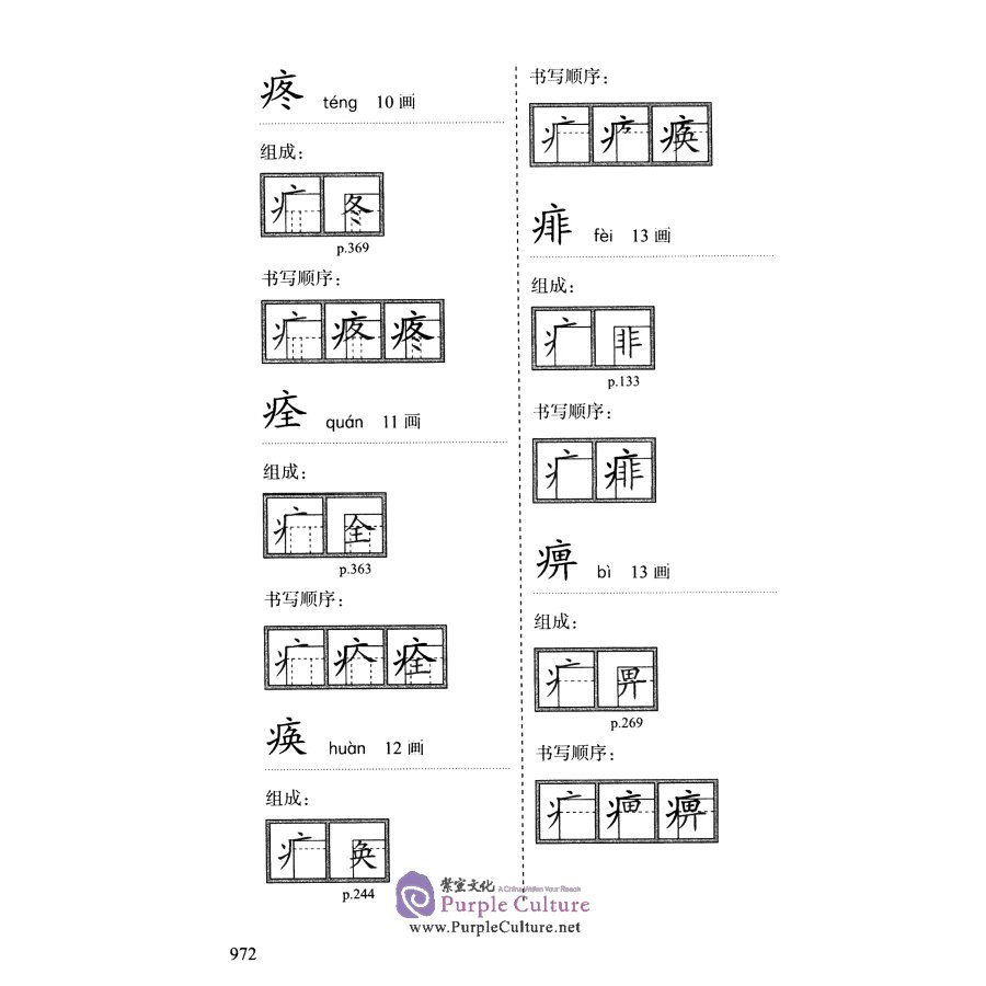 Sample pages of Reference Series for Foreign Learners - Learn to Write Chinese Characters: A Study Guide (ISBN:9787561957639)