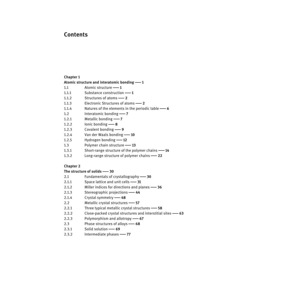 Sample pages of Fundamentals of Materials Science (Vol. I) (ISBN:9787313240811)