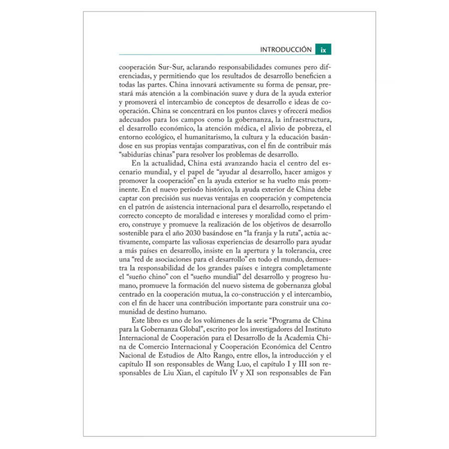 Sample pages of Programa De China Para La Gobernanza Global: China Y La Ayuda Exterior (ISBN:9787508543765)