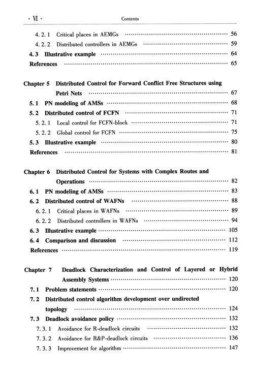 Table of contents: Deadlock Resolution in Intelligent Manufacturing Systems with Complex Structure (ISBN:9787502498078)