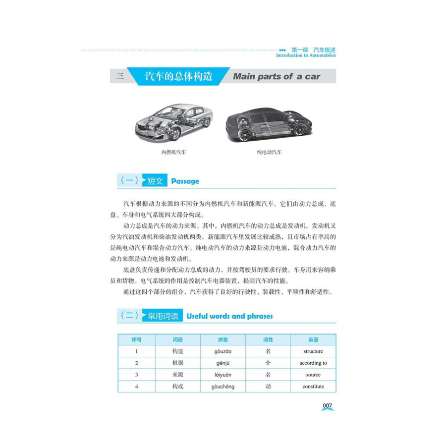 Sample pages of Chinese for Automobile Industry (English Edition) (ISBN:9787523214466)