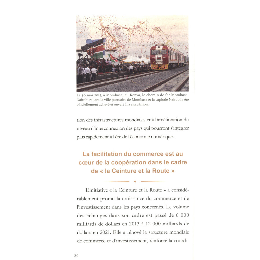 Sample pages of Dix ans de l’initiative La Ceinture et la Route: Qu'est-ce qu’elle a apporte au monde ? (ISBN:9787119135779)