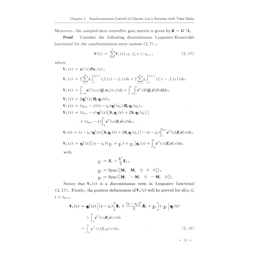 Sample pages of Synchronization Control Theory and Method for Several Classes of Chaotic Neural Networks (ISBN:9787561585658)