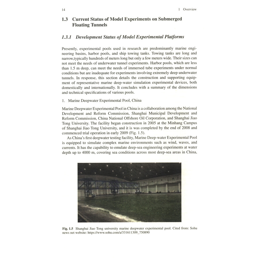 Sample pages of Submerged Floating Tunnel Model Experiment Under Wave-Current Field (ISBN:9787577403595)