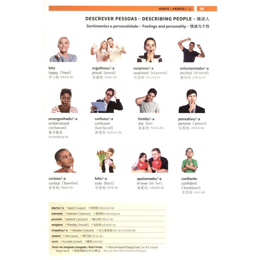 Sample pages of Visual Dictionary (Portuguese, English, Chinese) (ISBN:9787544650106)